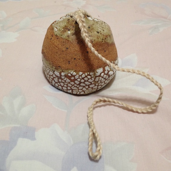Stoneware and Crackle Hanging Air Plant Holder - Picture 4 of 8